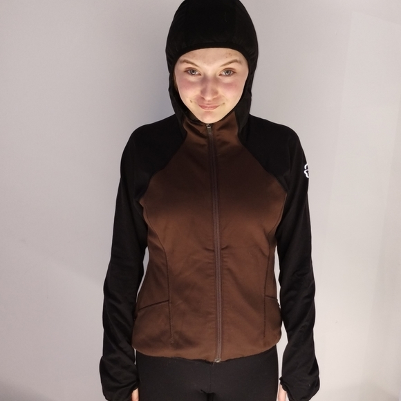 OP BROWN AND BLACK BBL JACKET, SIZE SMALL - Picture 3 of 3